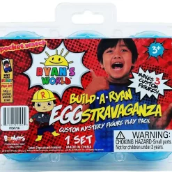 Outlet ✔️ Ryan's World Series 1 Build a Ryan Eggstravaganza Custom Mystery Figure Play 6-Pack Set [Blue Eggs] 👍