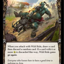 New 🧨 Flesh and Blood Trading Card Game Everfest Common Wild Ride EVR011 [Red] 🧨