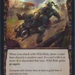 Outlet 👍 Flesh and Blood Trading Card Game Everfest Common Wild Ride (Rainbow Foil) EVR011 [Red] 🔥