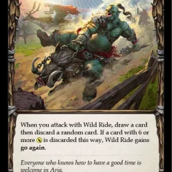 Cheap 🔔 Flesh and Blood Trading Card Game Everfest Common Wild Ride EVR013 [Blue] 🔥