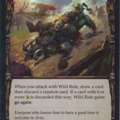 Deals 👍 Flesh and Blood Trading Card Game Everfest Common Wild Ride EVR013 [Blue FOIL] 👍