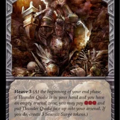 Best reviews of 🛒 Flesh and Blood Trading Card Game Everfest Rare Thunder Quake EVR024 [Red Extended Art] 🥰