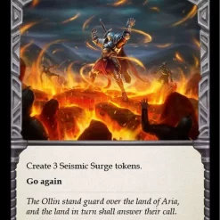 New 🛒 Flesh and Blood Trading Card Game Everfest Common Seismic Stir EVR030 [Red] 🛒