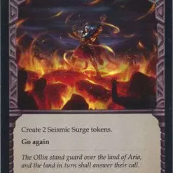 Promo 😉 Flesh and Blood Trading Card Game Everfest Common Seismic Stir (Rainbow Foil) EVR031 [Yellow] 💯