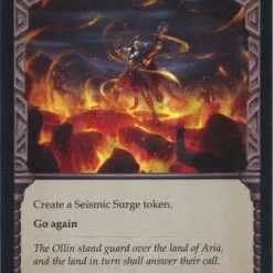 Promo 👍 Flesh and Blood Trading Card Game Everfest Common Seismic Stir (Rainbow Foil) EVR032 [Blue] ✨