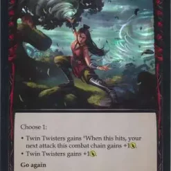 Deals ❤️ Flesh and Blood Trading Card Game Everfest Common Twin Twisters (Rainbow Foil) EVR048 [Yellow] 😀