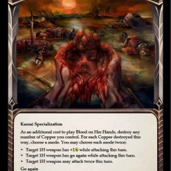 Deals ❤️ Flesh and Blood Trading Card Game Everfest Majestic Blood on Her Hands EVR055 😀