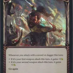 Hot Sale 🌟 Flesh and Blood Trading Card Game Everfest Rare Slice and Dice (Rainbow Foil) EVR059 [Blue] 😀