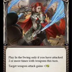 Discount 🌟 Flesh and Blood Trading Card Game Everfest Common In the Swing (Rainbow Foil) EVR063 [Red] ⭐