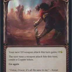Buy ❤️ Flesh and Blood Trading Card Game Everfest Common Outland Skirmish (Rainbow Foil) EVR066 [Red] ✨