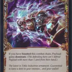 Promo 😍 Flesh and Blood Trading Card Game Everfest Common Payload (Rainbow Foil) EVR078 [Blue] 🌟