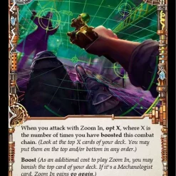 Cheapest 🌟 Flesh and Blood Trading Card Game Everfest Common Zoom In EVR081 [Blue] 👏