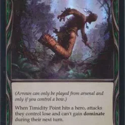 New 🥰 Flesh and Blood Trading Card Game Everfest Common Timidity Point (Rainbow Foil) EVR097 [Red] ✔️