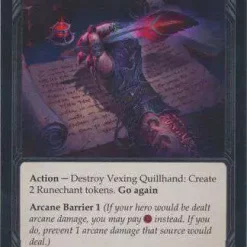 Best deal 🤩 Flesh and Blood Trading Card Game Everfest Majestic Vexing Quillhand (Cold Foil) EVR103 ❤️