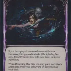 Best Pirce ✨ Flesh and Blood Trading Card Game Everfest Common Drowning Dire (Rainbow Foil) EVR110 [Red] 😉