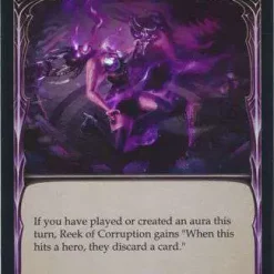 Discount 🛒 Flesh and Blood Trading Card Game Everfest Common Reek of Corruption (Rainbow Foil) EVR113 [Red] 👍