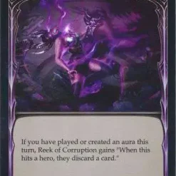 Discount ✔️ Flesh and Blood Trading Card Game Everfest Common Reek of Corruption (Rainbow Foil) EVR114 [Yellow] ⭐