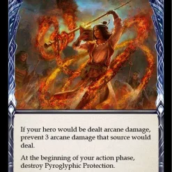 Best Pirce 🤩 Flesh and Blood Trading Card Game Everfest Common Pyroglyphic Protection EVR131 [Red] ⭐