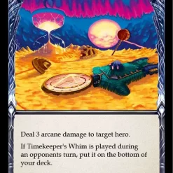 Hot Sale 💯 Flesh and Blood Trading Card Game Everfest Common Timekeeper's Whim EVR136 [Blue] 😉