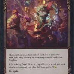 Best deal 😍 Flesh and Blood Trading Card Game Everfest Rare Smashing Good Time (Rainbow Foil) EVR170 [Red] 👍