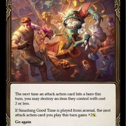 Deals 😀 Flesh and Blood Trading Card Game Everfest Rare Smashing Good Time EVR171 [Yellow] 👏