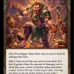 Budget 💯 Flesh and Blood Trading Card Game Everfest Rare Even Bigger Than That EVR173 [Red] 🎁