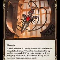 Promo ⌛ Flesh and Blood Trading Card Game Everfest Rare Amulet of Assertiveness EVR176 💯