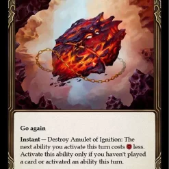 Outlet 👏 Flesh and Blood Trading Card Game Everfest Rare Amulet of Ignition EVR179 👏