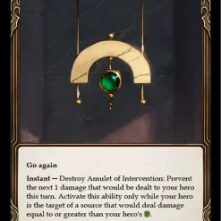 Budget ✔️ Flesh and Blood Trading Card Game Everfest Rare Amulet of Intervention EVR180 👏