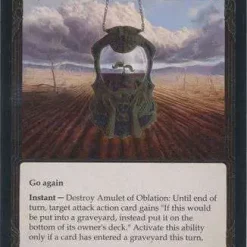 Best Sale 🤩 Flesh and Blood Trading Card Game Everfest Rare Amulet of Oblation (Cold Foil) EVR181 [Cold Foil] ✨