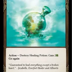 Discount ✔️ Flesh and Blood Trading Card Game Everfest Rare Healing Potion EVR183 🔥