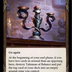 Discount ⭐ Flesh and Blood Trading Card Game Everfest Rare Talisman of Balance EVR188 ✨