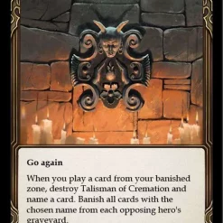 Coupon 🎉 Flesh and Blood Trading Card Game Everfest Rare Talisman of Cremation EVR189 ❤️