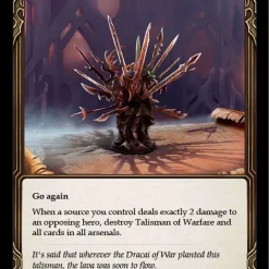 Promo 🔥 Flesh and Blood Trading Card Game Everfest Rare Talisman of Warfare EVR193 😉