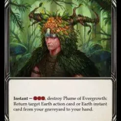 Buy 😍 Flesh and Blood Trading Card Game Tales of Aria Plume of Evergrowth Common Trading Card ELE003 [1st Edition Cold Foil] 🛒