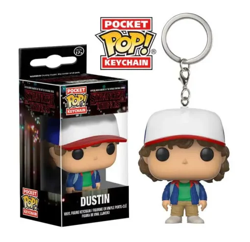 Budget ⭐ Funko Stranger Things Pocket POP! Dustin Henderson Keychain [Damaged Package] 👍 -Halo shop funko14229dp