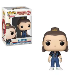 Discount 👍 Funko Stranger Things POP! Television Eleven Vinyl Figure #843 [Season 3, Overalls] 🔥