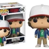 Best Sale 🥰 Funko Stranger Things POP! Television Dustin Henderson Vinyl Figure #424 [Blue Jacket, Holding Compass] 👏 -Halo shop funkodustinhenderson