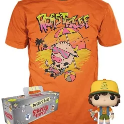 Cheap 🔥 Funko Stranger Things POP! Tees Dustin Exclusive Vinyl Figure & T-Shirt [Roast Beef, Small] 🔥