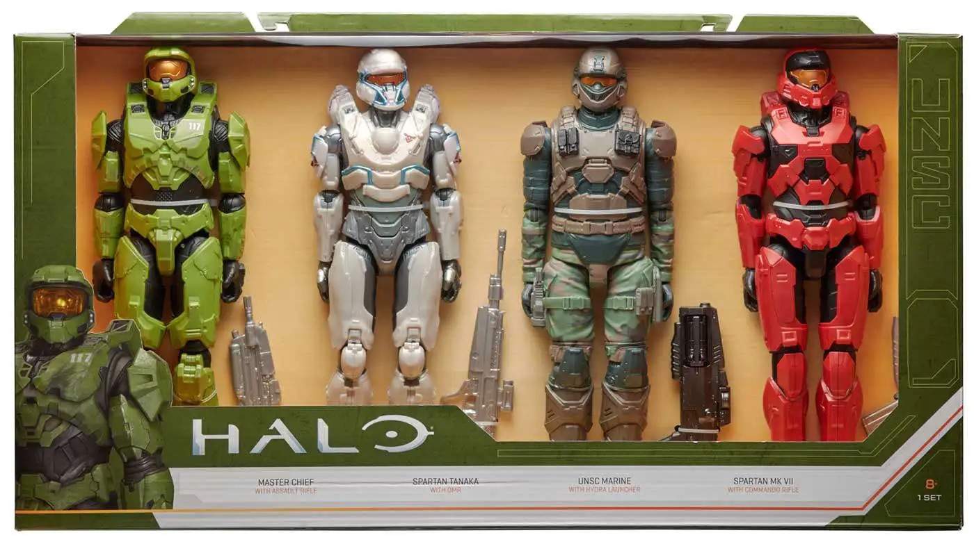 Best deal ๐ Halo Master Chief, Spartan Tanaka, UNSC Marine & Spartan Mk VII Action Figure 4-Pack ๐ 3 Best deal ๐ Halo Master Chief, Spartan Tanaka, UNSC Marine & Spartan Mk VII Action Figure 4-Pack ๐