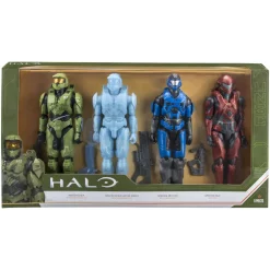 Cheap 🤩 Halo Master Chief, Master Chief (Active Camo), Spartan Mk V (B) & Spartan Vale Action Figure 4-Pack 🧨