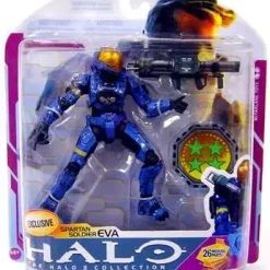 Budget 🥰 McFarlane Toys Halo 3 Series 6 Medal Edition Spartan Soldier EVA Exclusive Action Figure [Blue] ❤️