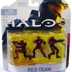 Discount 🥰 McFarlane Toys Halo 3 Heroic Collection Red Team Mini Figure 3-Pack 🔔
