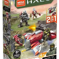 Flash Sale 🤩 Halo Infinite Hijacked Ghost Set [Includes Spartan Anubis, Brute Warrior, Grunt Imperial & Grunt] 😍