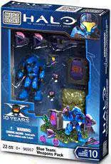 New ⭐ Mega Bloks Halo The Authentic Collector's Series Blue Team: Weapons Pack Exclusive Set #96957 [Covenant Elite] 🎉