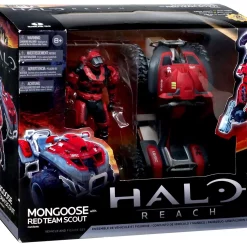 Brand new 😉 McFarlane Toys Halo Reach Mongoose with Red Team Scout Spartan Action Figure Set [Damaged Package] 💯