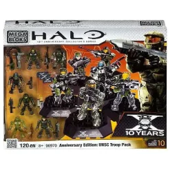 Coupon 👍 Mega Bloks Halo 10th Anniversary Collector Series Anniversary Edition: UNSC Troop Pack Exclusive Set #96970 😉