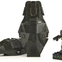 Flash Sale ❤️ Mega Bloks Halo Metallic ODST Drop Pod Set #97419 [Green UNSC] 🔔 -Halo shop megabloks97419 inset2