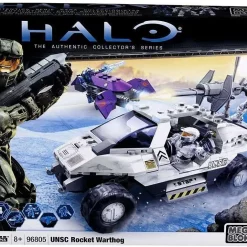 Promo ⭐ Mega Bloks Halo The Authentic Collector's Series UNSC Rocket Warthog Set #96805 🔥