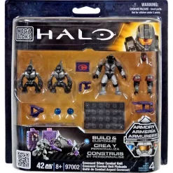 Best deal 🔥 Mega Bloks Halo The Authentic Collector's Series Covenant Silver Combat Unit Set #97002 ✨